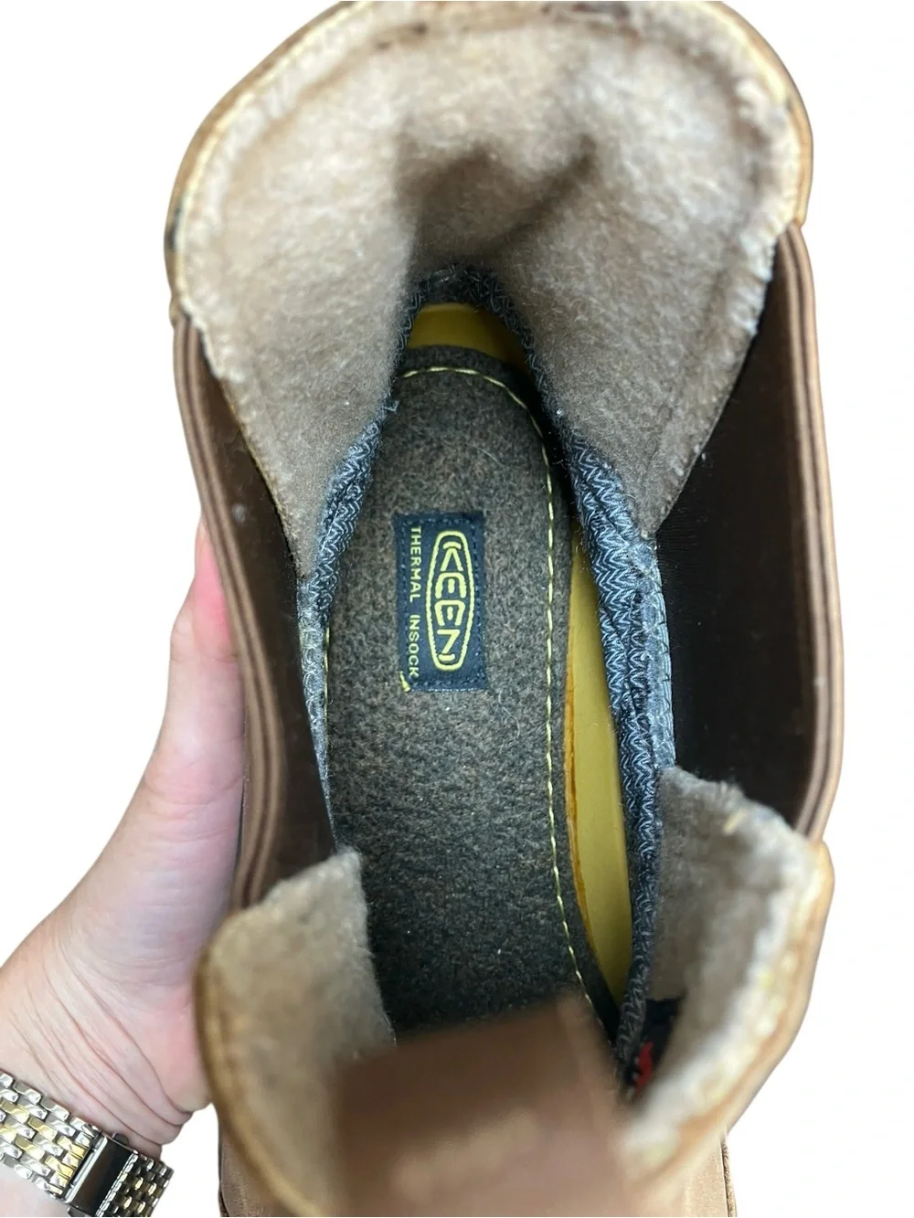 KEEN Anchorage III WP Leather Chelsea Hiking Boots Earth Men's Size 12
